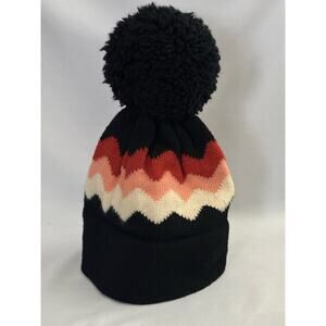 VTG Itchnomo Wool Ski Hat beanie POM Swing West Winter warm Black Red pink cream